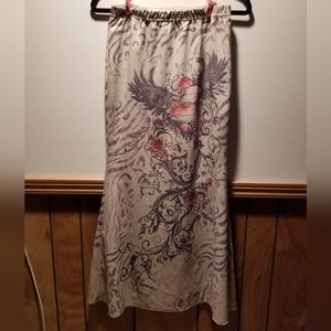 🍭Cider print maxi skirt with expandable waist